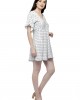 V neck bell sleeve mini dress