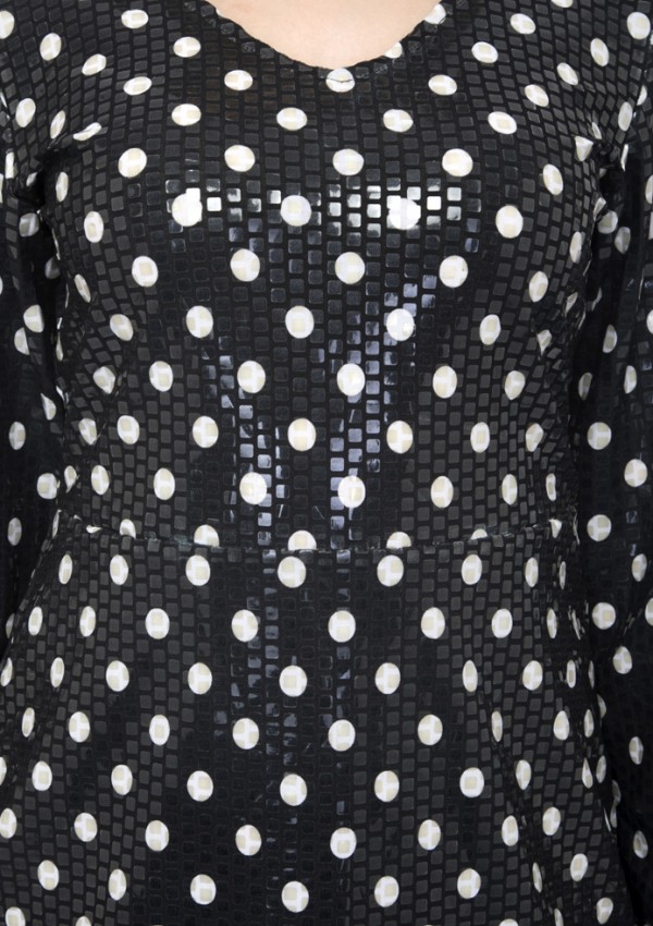 Solid Split Full Sleeve Pencil Dress