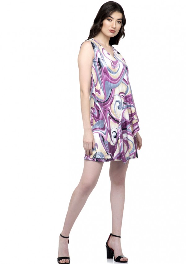 Sleeveless mini one-piece