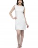 White plain tunic dress