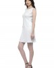 White plain tunic dress