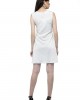 White plain tunic dress