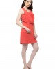 V neck Cowl Skater dress