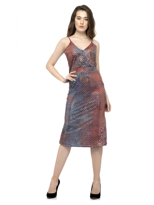 V neck One-piece dress