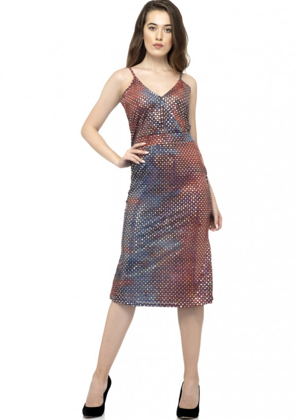 V neck One-piece dress