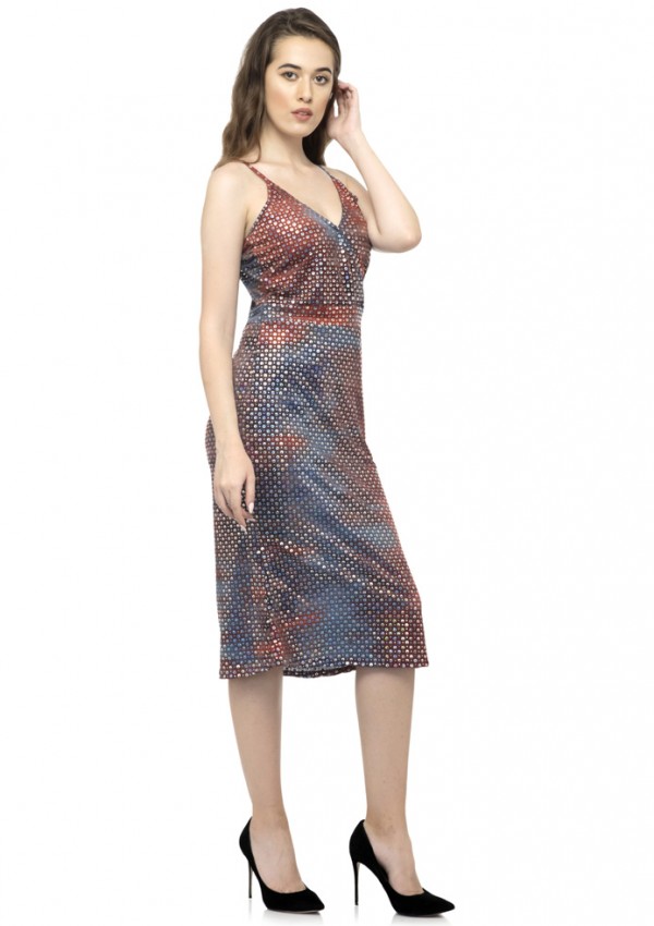 V neck One-piece dress