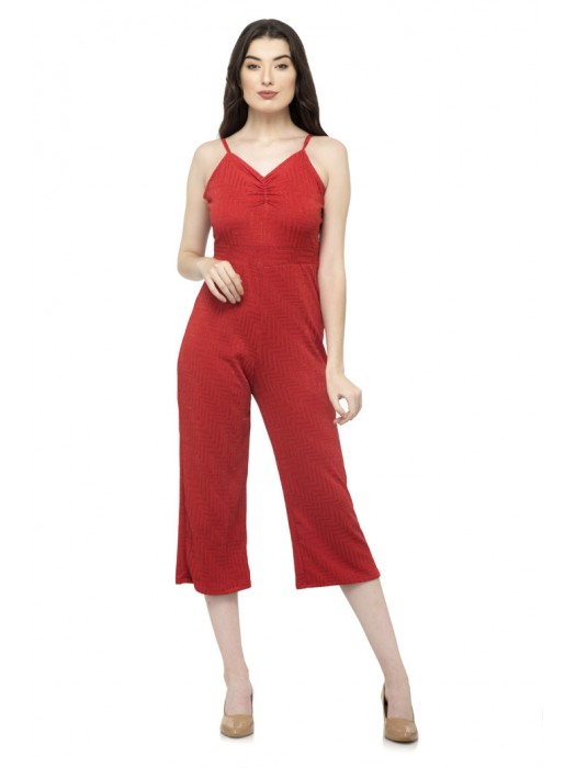Red Shimmer jumpsuit