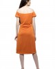 Tie knot front off shoulder dress
