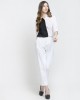Black & White Colour Block Formal Shirt