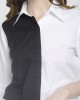 Black & White Colour Block Formal Shirt