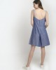 Thin Strap Sleeveless Large Hemline Mini Dress