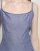 Thin Strap Sleeveless Large Hemline Mini Dress