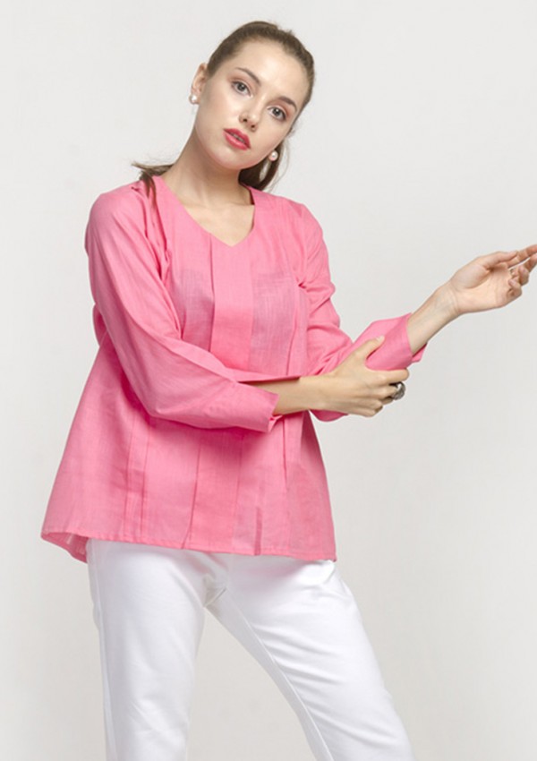 Rose Pink Full Sleeve Top