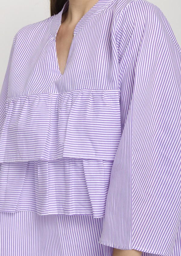 Ruffle Front Full Sleeve Top