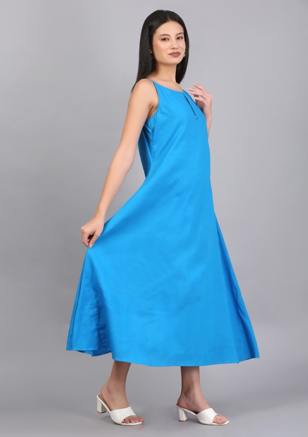 A LINE KEY HOLE DRESS
