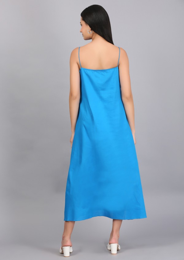 A LINE KEY HOLE DRESS