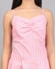 STRIPE SPAGHETTI  DRESS