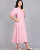 STRIPE BOXPLEAT SHIFT DRESS