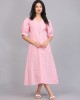 STRIPE BOXPLEAT SHIFT DRESS