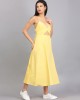 CITRUS YELLOW SPAGHETTI DRESS