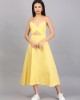 CITRUS YELLOW SPAGHETTI DRESS