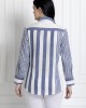 Striped Buttoned Down Shirt with a Waist Knot
