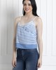 Spaghetti Style Striped Top in Organic Cotton
