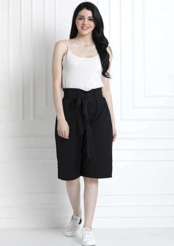 Knee length Bermuda Shorts In Organic Cotton