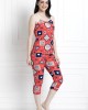 Spaghetti Top & Pajamas In Ditsy Print