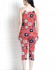 Spaghetti Top & Pajamas In Ditsy Print