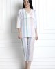 V-Neck, Striped Top With Pyjamas. For That Super Cool Feel