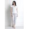 V-Neck Top With Down Ruffle Hem & Pyjamas