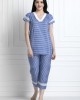 Check Top & Pyjamas With Lace Trim. Super Stylish Yet Relaxed