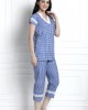 Check Top & Pyjamas With Lace Trim. Super Stylish Yet Relaxed