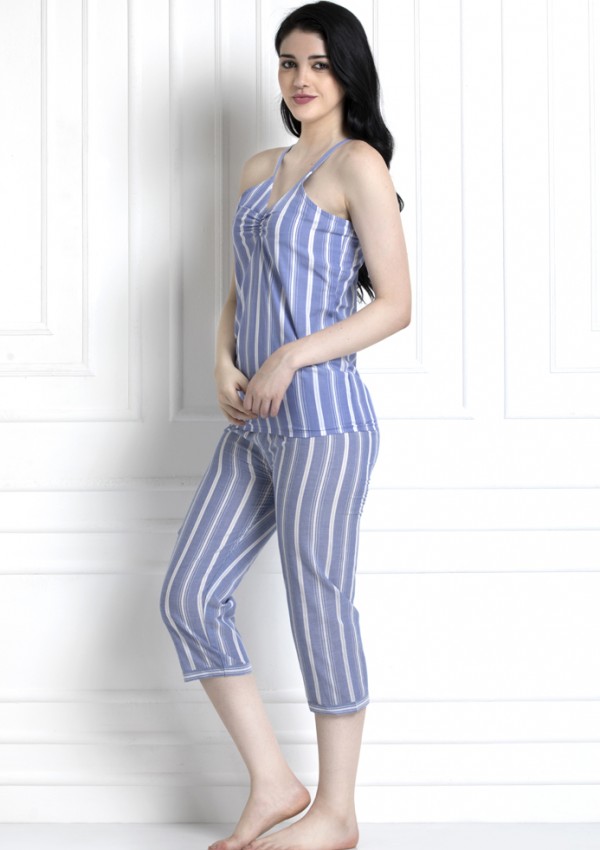 Check Spaghetti Top With Pyjamas. Keep Lounging The Entire Day In These Super Soft Pieces