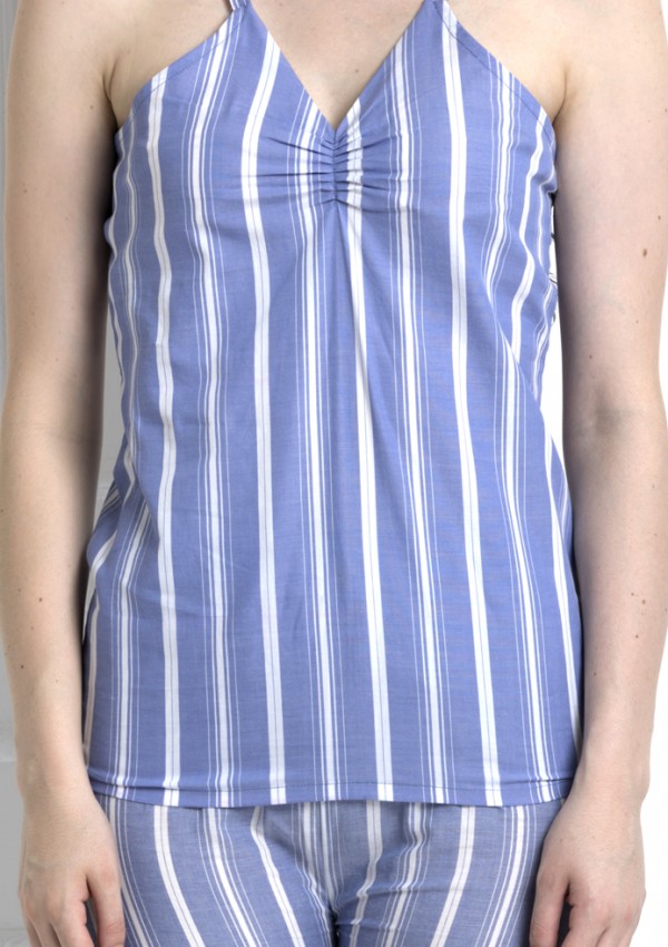 Check Spaghetti Top With Pyjamas. Keep Lounging The Entire Day In These Super Soft Pieces