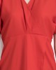 V-Neck , Elbow Sleeve Dress