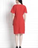 V-Neck , Elbow Sleeve Dress