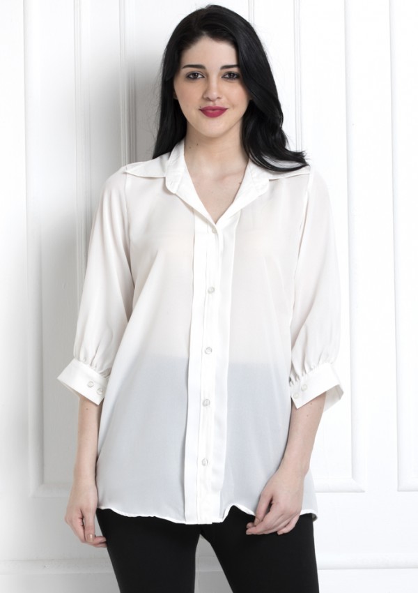 Front Panel Collared Shirt