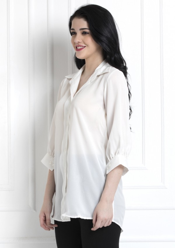 Front Panel Collared Shirt