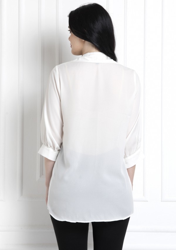 Front Panel Collared Shirt