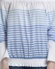 Off The Shoulder Top With Stripes. Made in Organic Cotton
