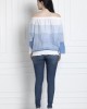 Off The Shoulder Top With Stripes. Made in Organic Cotton