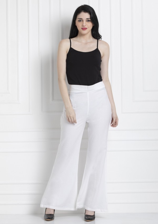 Wide Leg Pants in 100% Cotton