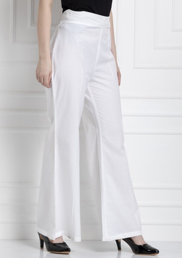 Wide Leg Pants in 100% Cotton