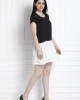 Monochrome, Ruffle Hem Dress. Casual Fun Style