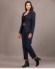 Denim blazer pant set