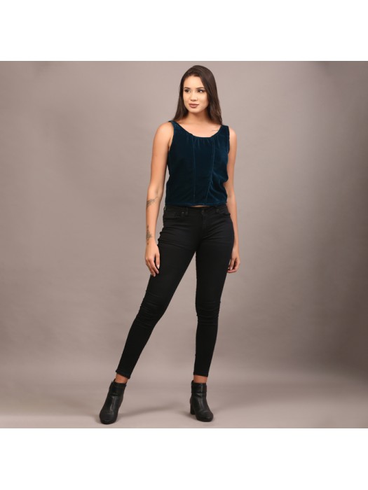Velvet emeral green camisole