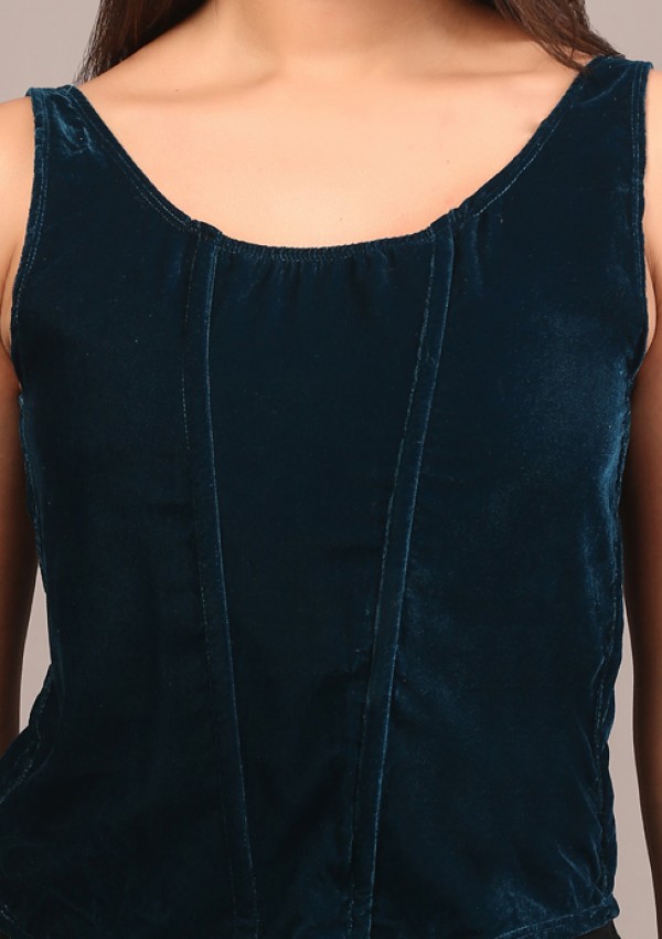 Velvet emeral green camisole