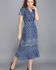 INDIGO BLUE BLOCK PRINT COTTON DRESS